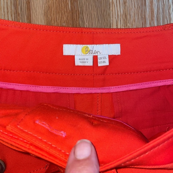 Boden Cecily twill belted pocket skirt T0559 8L - Picture 3 of 4